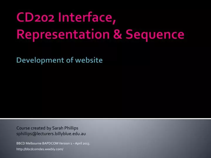 cd202 interface representation sequence development of website