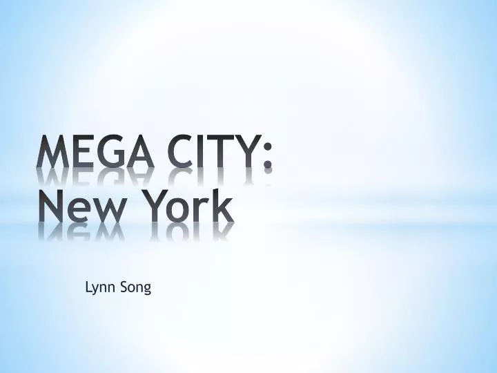 mega city new york