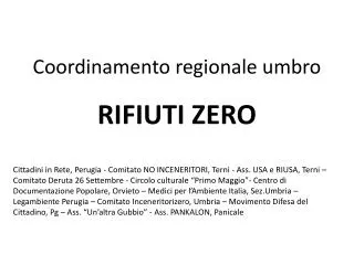 coordinamento regionale umbro