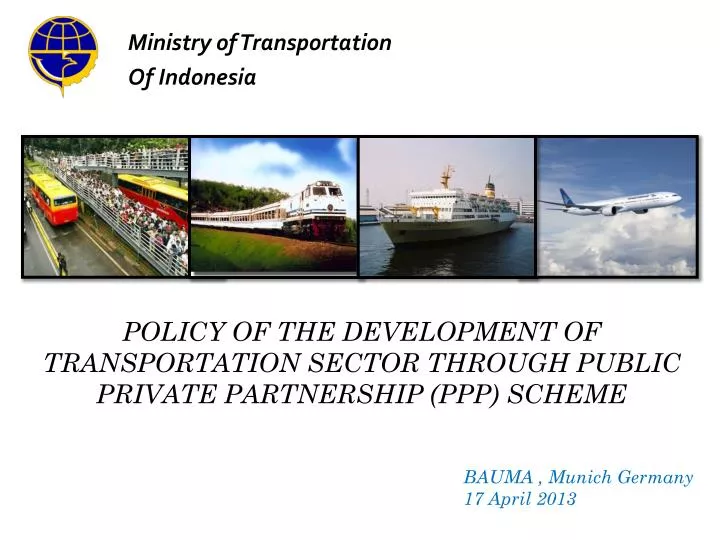 policy of the development of transportation sector through public private partnership ppp scheme