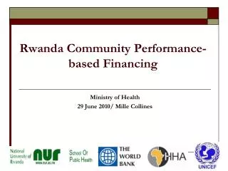 Rwanda Community Performance-based Financing
