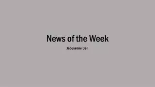 news of the week