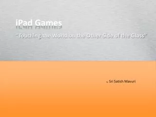iPad Games