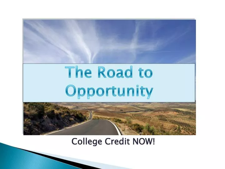 college credit now