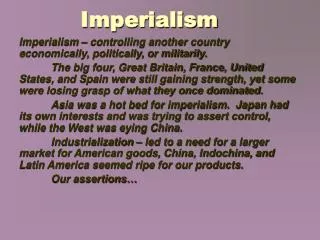 Imperialism