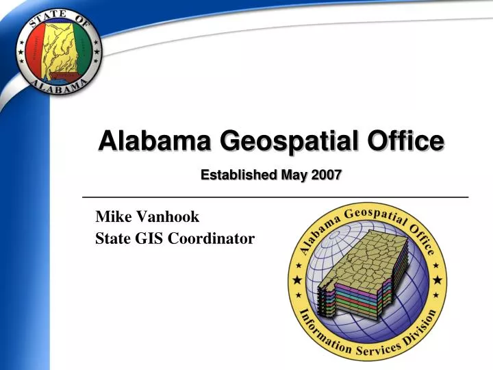alabama geospatial office established may 2007