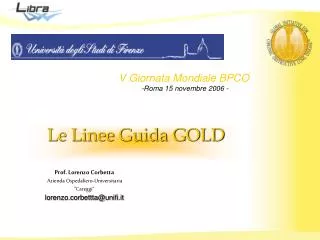 Le Linee Guida GOLD