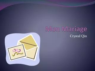 mon mariage