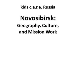 kids c.a.r.e. Russia