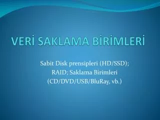 ver saklama b r mler