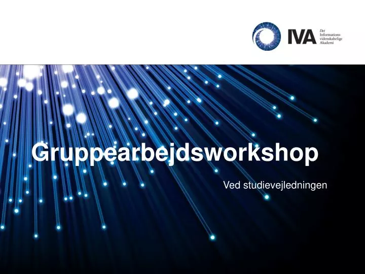 gruppearbejdsworkshop