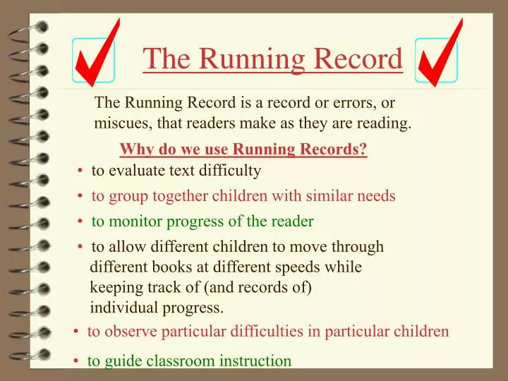 the running record