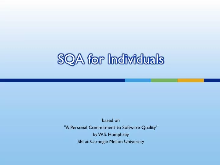 sqa for individuals