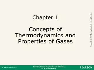 Chapter 1 Concepts of Thermodynamics and Properties of Gases