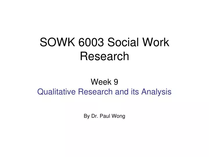 research in social work qualitative inquiry