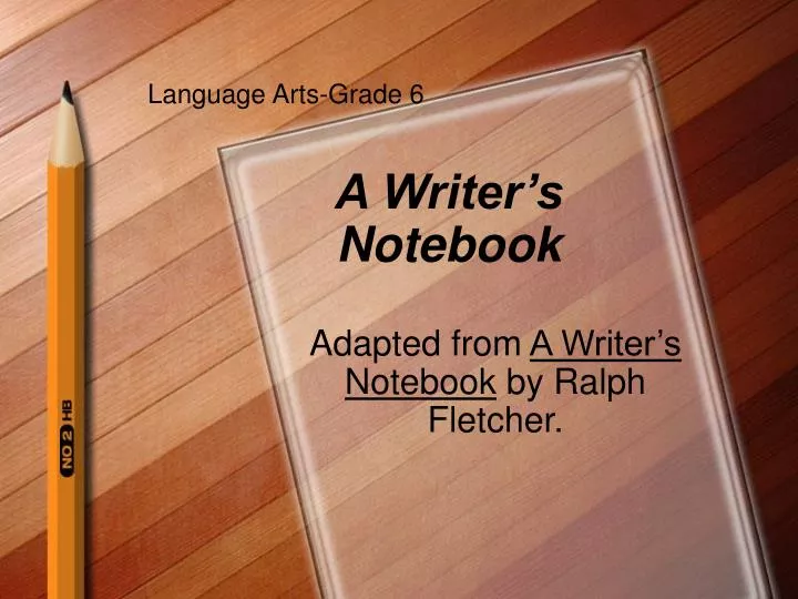 a writer s notebook