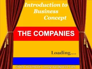 Introduction to Business 		Concept