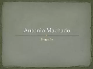 antonio machado