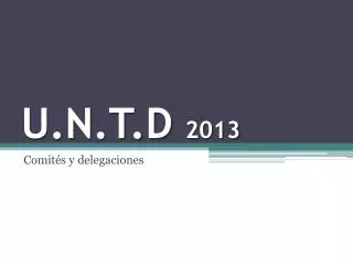 u n t d 2013