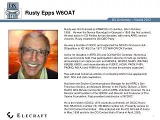 Rusty Epps W6OAT