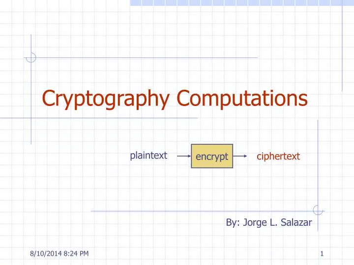 cryptography computations