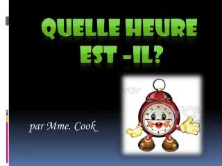 par mme cook