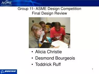 Group 11- ASME Design Competition Final Design Review