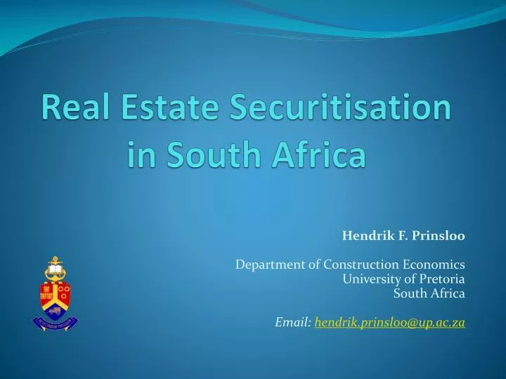 real estate securitisation in south africa