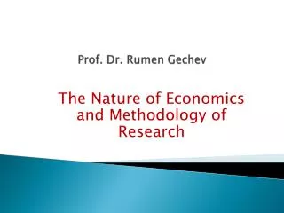 Prof. Dr. Rumen Gechev