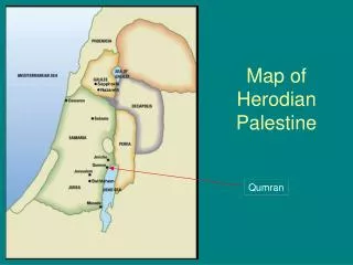 Map of Herodian Palestine