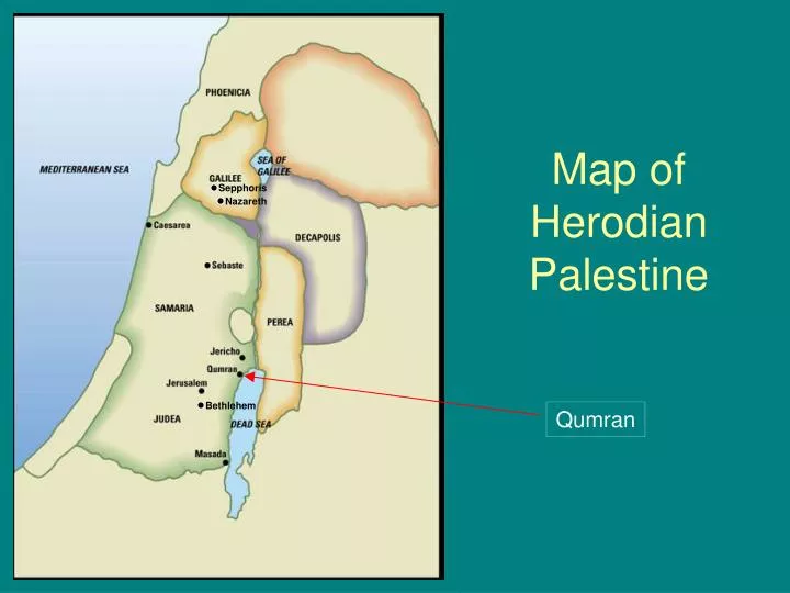 map of herodian palestine