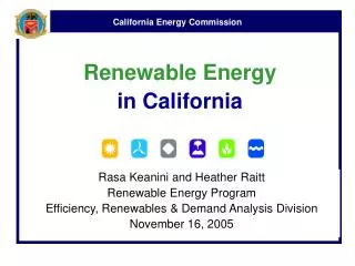 Renewable Energy in California