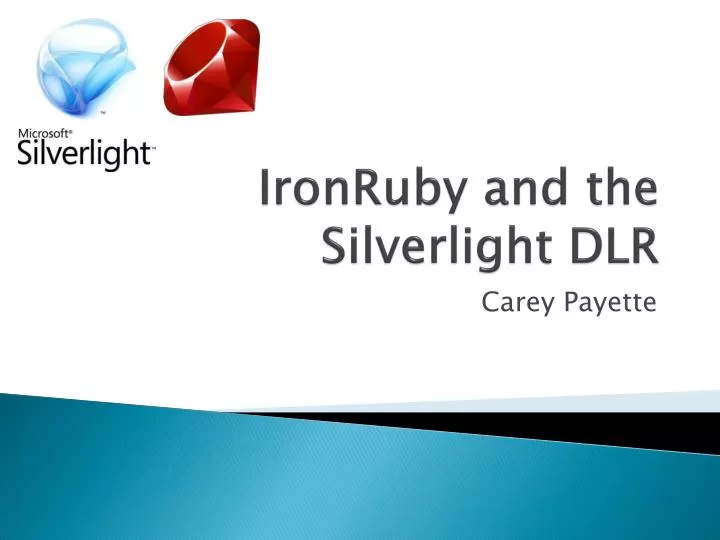 ironruby and the silverlight dlr