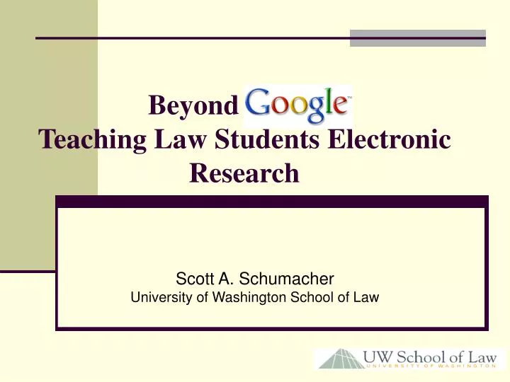 beyond google teaching law students electronic research