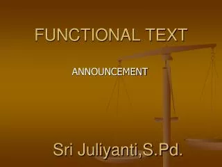 FUNCTIONAL TEXT