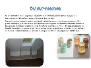 d u sur mesure