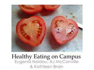 Healthy Eating on Campus