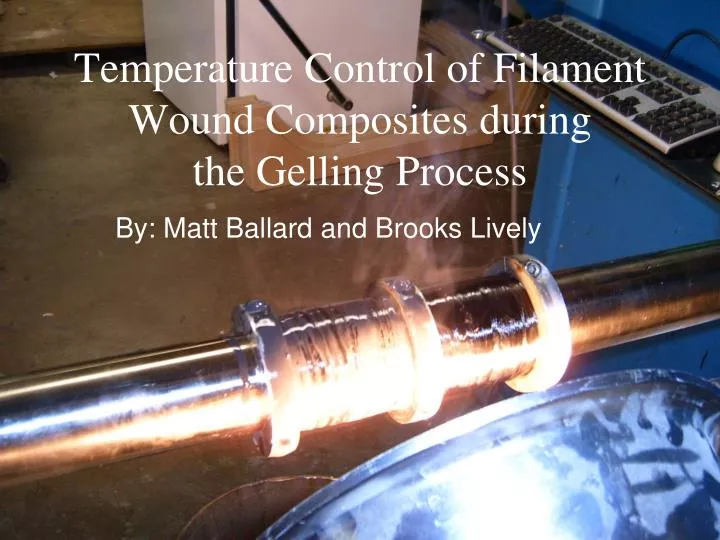 temperature control of filament wound composites during the gelling process