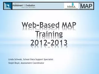 Web-Based MAP Training 2012-2013