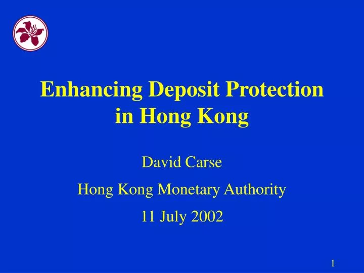 enhancing deposit protection in hong kong