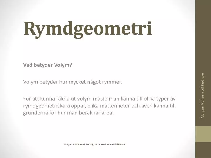 rymdgeometri