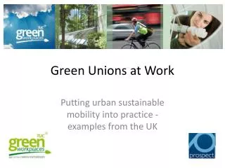 Green Unions at Work