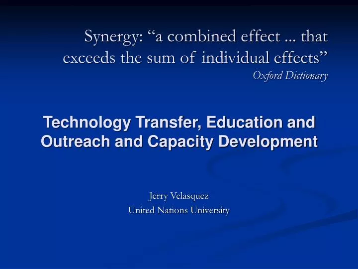 synergy a combined effect that exceeds the sum of individual effects oxford dictionary