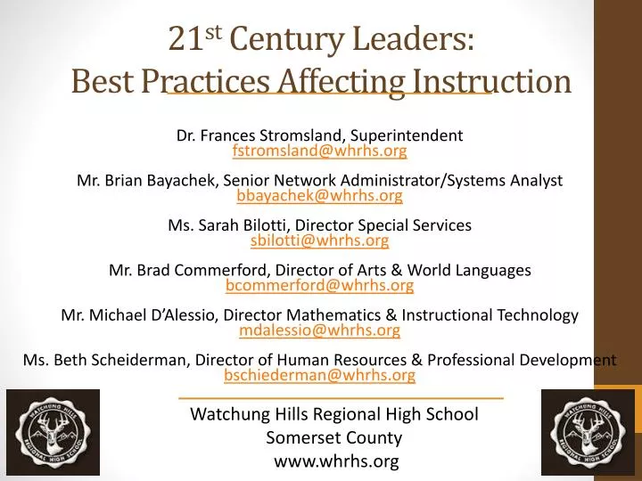 21 st century leaders best practices affecting instruction
