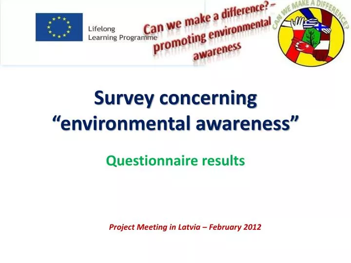 survey concerning environmental awareness