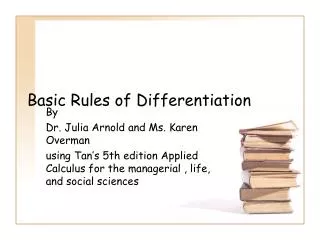 Basic Rules of Differentiation