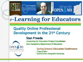 e - Learning for Educators