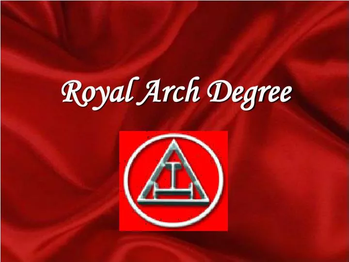 royal arch degree