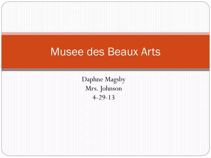 musee des beaux arts