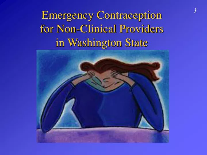 emergency contraception for non clinical providers in washington state